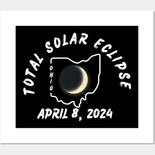 Ohio Total Solar Eclipse 2024 Posters and Art